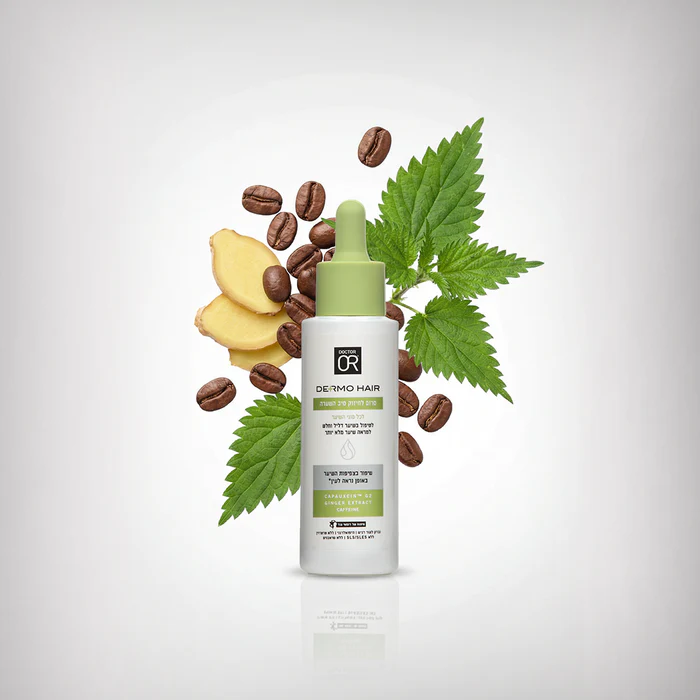 DrOR 2026 Product ambience image Dermo Hair Serum green