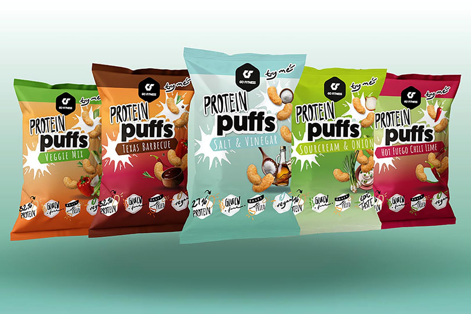 gofitness sour cream protein puffs