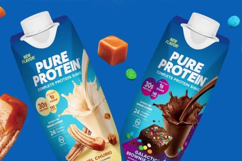 pure protein caramel churro and brownie shakes