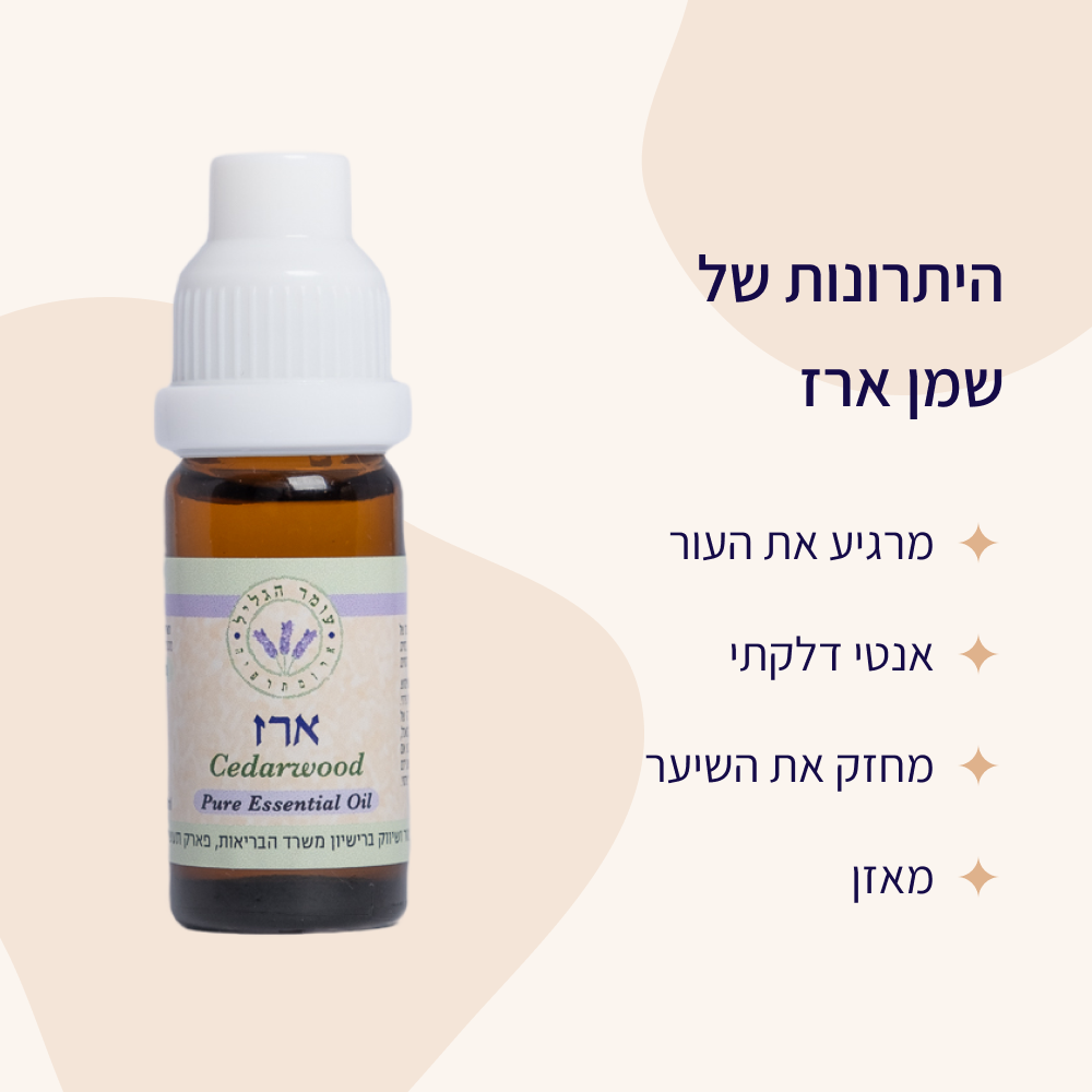 יתרונות שמן אתרי ארז עומר הגליל