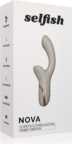 ויברטור ארנבון משולב יונק דגדגן Selfish | NOVA