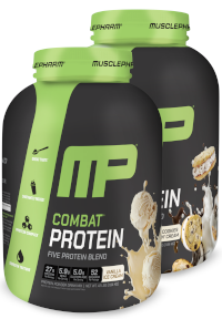 מארז זוגי אבקת חלבון קומבט | Muscle Pharm Combat 100% Whey