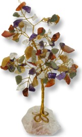 עץ אבני קריסטל בעבודת יד