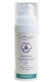 דאודורנט ג’ל טבעי מינרלי ללא אלומיניום וסודה לשתייה | LAVENDER